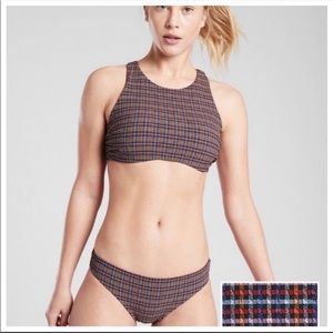 Athleta seersucker multi bikini